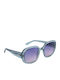 Moken Unisex Sonnenbrillen mit Blauem Rahmen mit Polarisiertem Glas