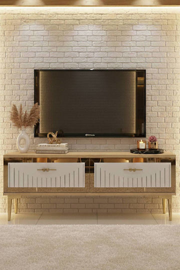 Έπιπλο TV Επιδαπέδιο Χρυσό 120x30x15εκ. Έπιπλο TV Επιδαπέδιο Χρυσό 120x30x15εκ.