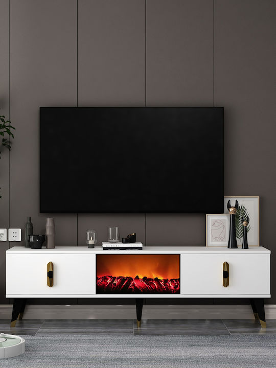 Blue TV Stand L150xD30xH46cm