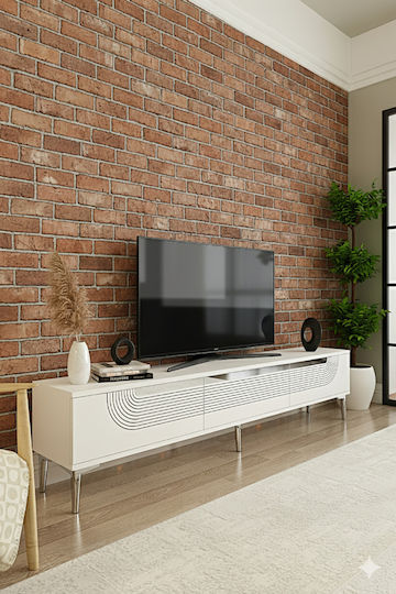 Stand TV De Podea Auriu 180x30x41cm