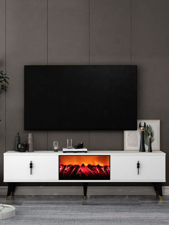 Έπιπλο Τηλεόρασης Μπλε Μ150xΠ30xΥ46cm