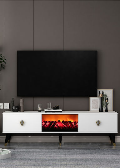 Stand TV Albastru L150xA30xÎ46cm