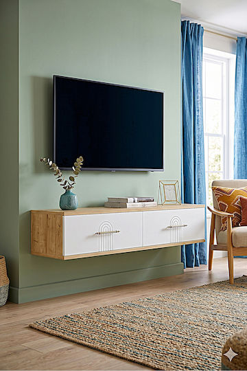 Stand TV De Podea Din Lemn Sintetic 120x30x26cm