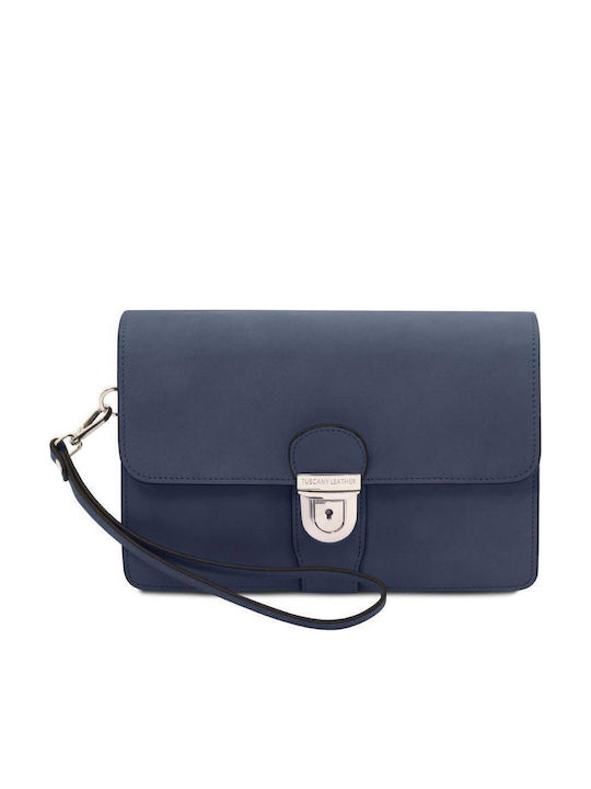 Tuscany Leather Leder Herren Handtasche Marineblau