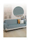 SteweHome Three-Seater Sofa Throw 180x300cm Petrol Blue