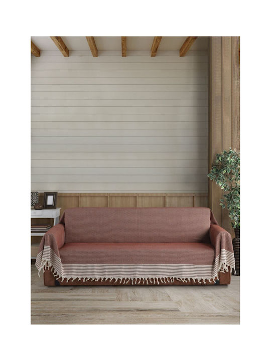 SteweHome Ριχτάρι Τριθέσιου Καναπέ 180x300εκ. Κόκκινο