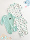 SteweHome Set Of Multicolored Baby Bodysuits 3pcs