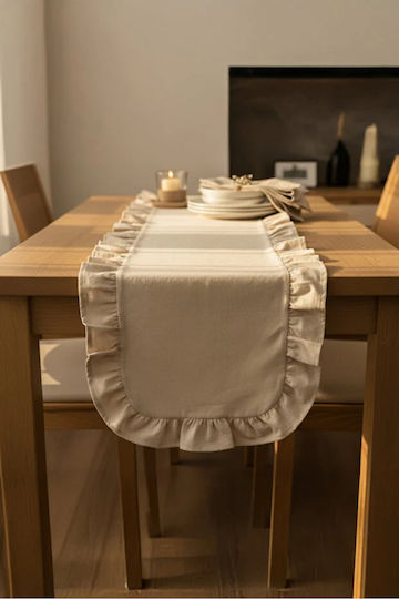 SteweHome Τραπεζομάντηλο Καφέ 120x40εκ.