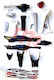 Modenas Kriss 125 Sporty 17 Pieces Kit Of Plastics White
