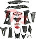 Modenas Kriss 125 Sporty Black Kit of Plastics 17 Pieces Mtm