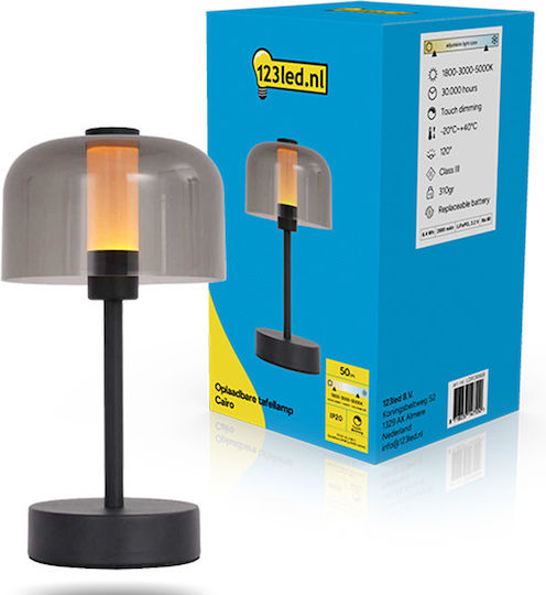 123led Lampi de Masă LED cu Abajur Negru și Bază