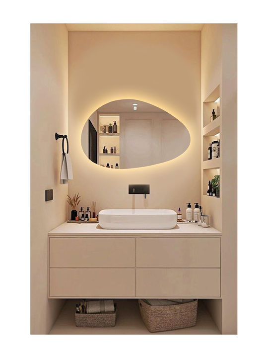 SteweHome Bathroom Mirror 35x55cm Yellow