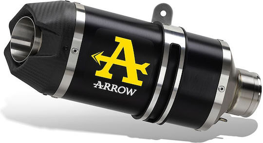 Arrow Exhaust Aluminium Dark Indy Race Evo Carbon End Cap Yamaha Tenere 700 '25-'26 72661akn.alum Dark