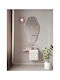 SteweHome Bathroom Mirror Made of MDF 75x40cm Pink