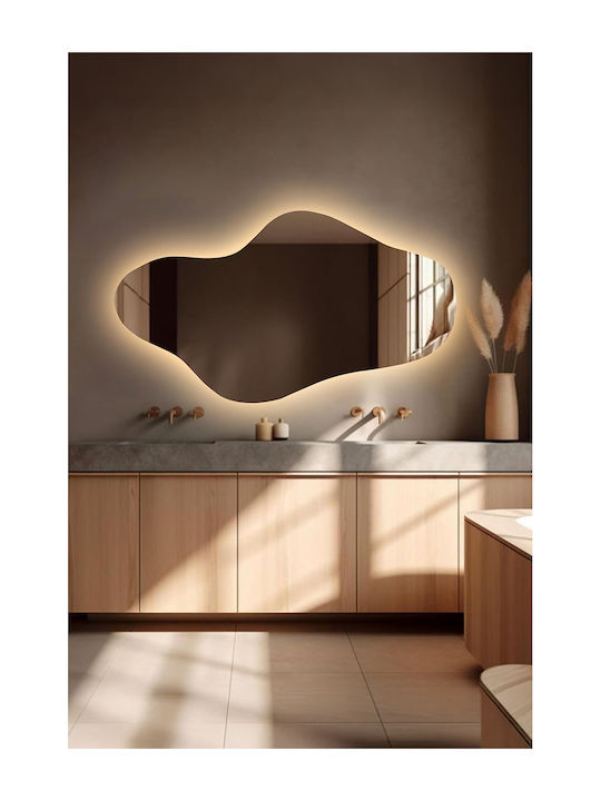 SteweHome Bathroom Mirror Led 30x60cm Yellow