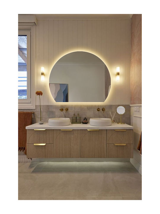 SteweHome Bathroom Mirror Led 35x40cm Yellow