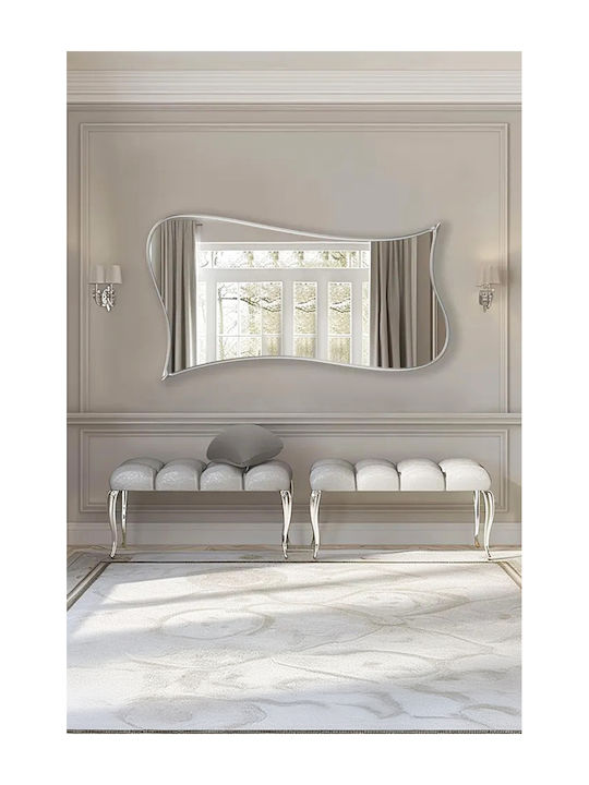 SteweHome Καθρέπτης Μπάνιου 80x140cm Ασημί