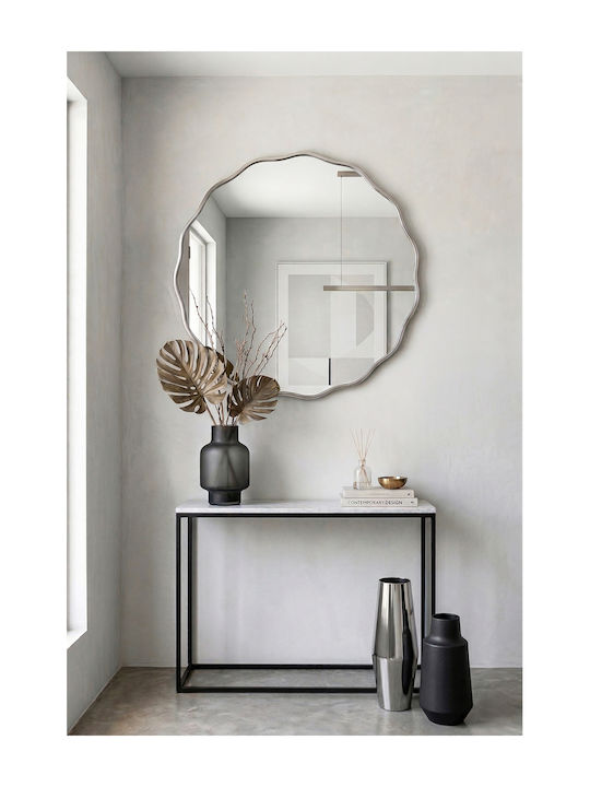 SteweHome Καθρέπτης Μπάνιου 70x70cm Ασημί