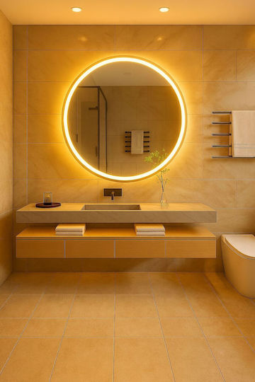 SteweHome STE-008105-V14532-131304 Στρογγυλός Led Αφής 100x100cm SteweHome STE-008105-V14532-131304 Στρογγυλός Led Αφής 100x100cm