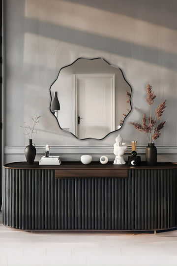 SteweHome SteweHome Badezimmerspiegel aus Metall 70x70cm Grau