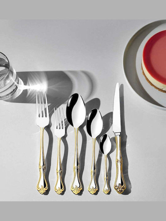 SteweHome Cutlery Set Stainless Steel Gold 72 Pieces