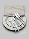 SteweHome Cutlery Set Stainless Steel Gray 84 Pieces