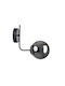 SteweHome Vintage Wall Lamp with E27 Socket Black