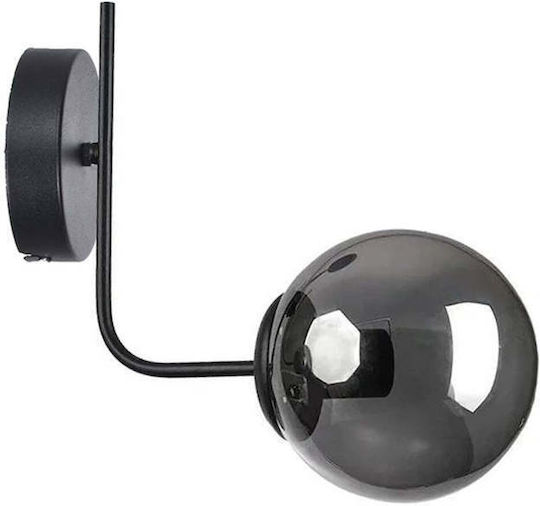 SteweHome Vintage Wall Lamp with E27 Socket Black