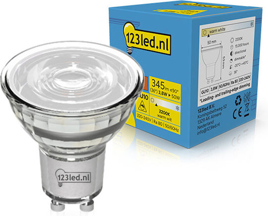123led LED Bulb 3.8W For GU10 Socket Warm White 360 Lumen Dimmable