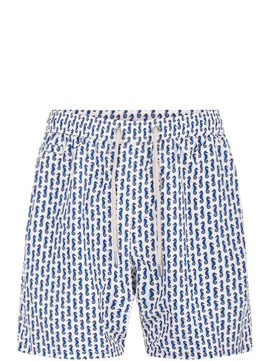 MC2 Lighting Men's Swimwear Shorts Ecru- Blue