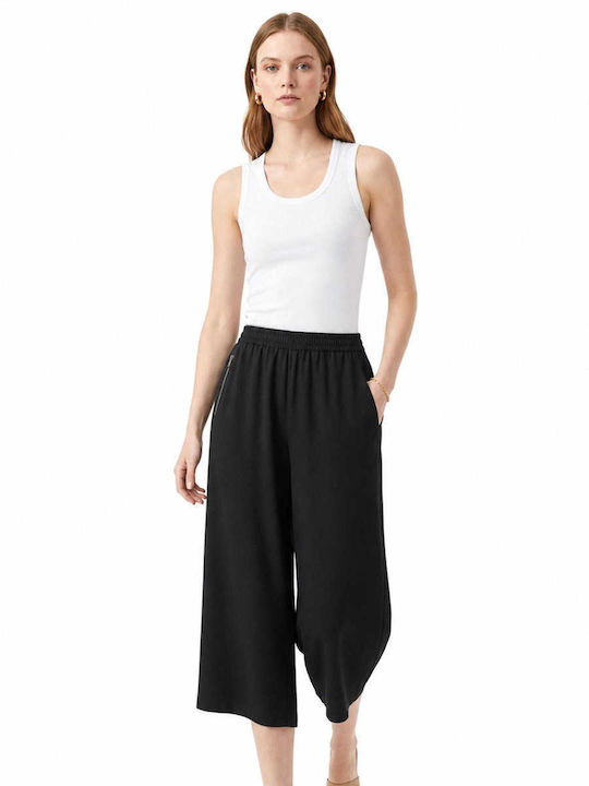 Pantaloni Dama Din Țesătură Negru