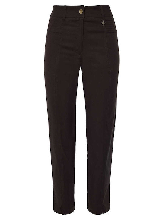 Forel Pantalon Dama Din Țesătură Negru