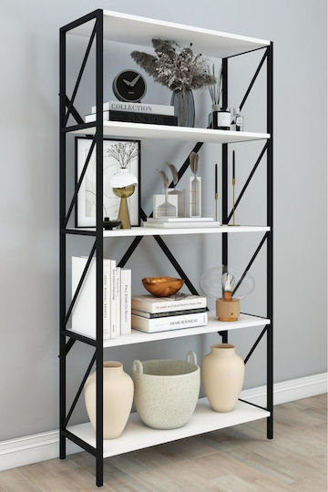 Weißes Bücherregal 70x34x180cm