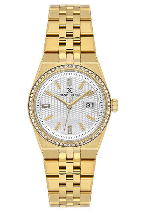 Daniel Klein Womens Watch Battery with Gold Met...