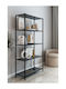 Gray Bookcase 50x24x150cm