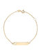 Kids Bracelet ID in 9K Gold with Baby Boy