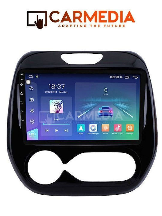 Carmedia Car Audio System for Renault Captur 2013-2019 with Clima Bluetooth USB WiFi GPS Apple CarPlay Android Auto with 9" Touch Screen