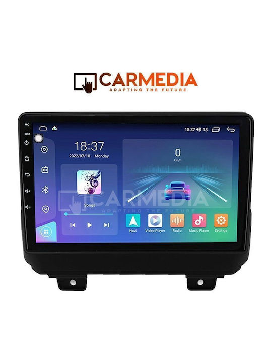 Carmedia Sistem Audio Auto Pentru Jeep Wrangler 2018 Bluetooth USB Wi-Fi GPS Apple CarPlay Android Auto Cu Ecran Tactil 9"