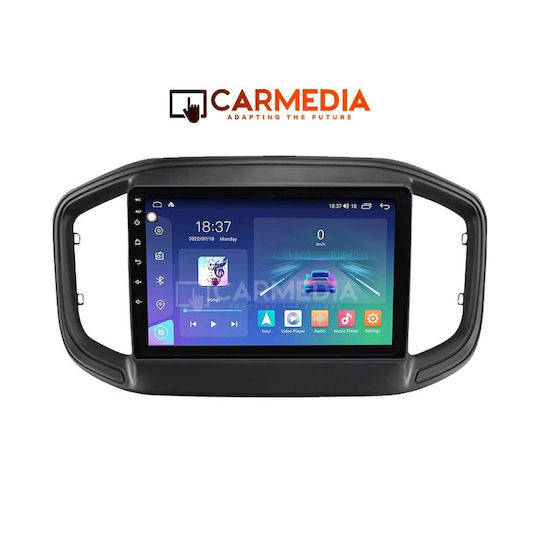 Carmedia Car Audio System for Fiat Strada 2020 (Bluetooth/USB/WiFi/GPS/Apple CarPlay/Android Auto) with 9" Touch Screen