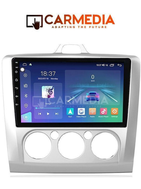 Carmedia Car Audio System for Ford Focus 2005-2012 with A/C Bluetooth USB WiFi GPS Apple CarPlay Android Auto with 9" Touch Screen