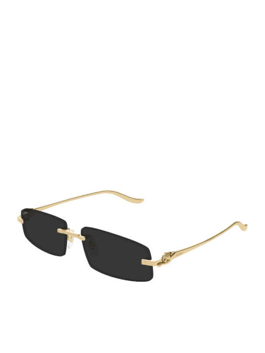 Cartier Γυαλιά Ηλίου Χρυσά με Μεταλλικό Σκελετό