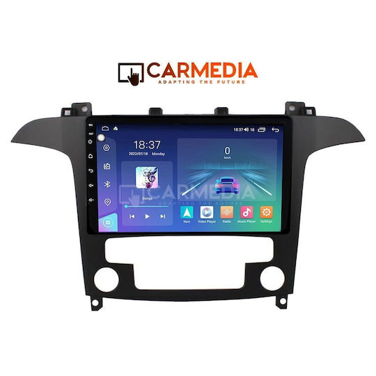 Carmedia Car Audio System for Ford S-Max 2006-2014 with Clima Bluetooth USB Wi-Fi GPS Apple CarPlay Android Auto with 9-Inch Touch Screen