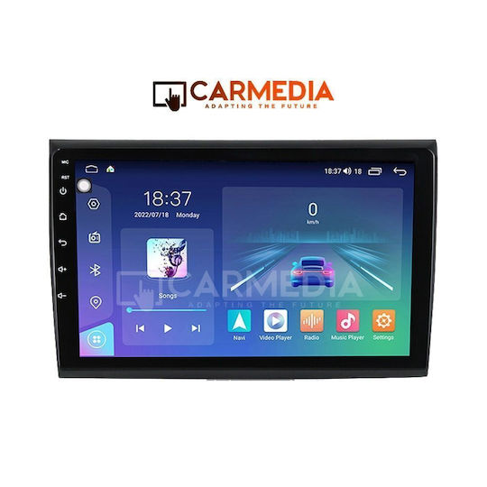 Carmedia Car Audio System for Fiat Bravo 2007 (Bluetooth/USB/WiFi/GPS/Apple CarPlay/Android Auto) with 9" Touch Screen