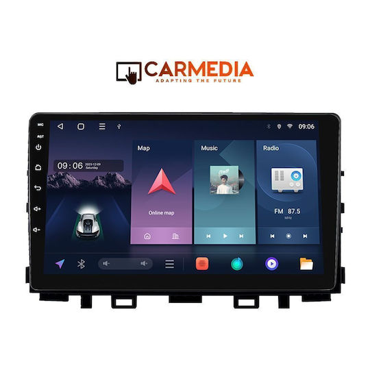 Carmedia Ηχοσύστημα Αυτοκινήτου για Kia Rio / Stonic 2017 (Bluetooth/USB/WiFi/GPS/Apple-Carplay/Android-Auto) με Οθόνη Αφής 9"