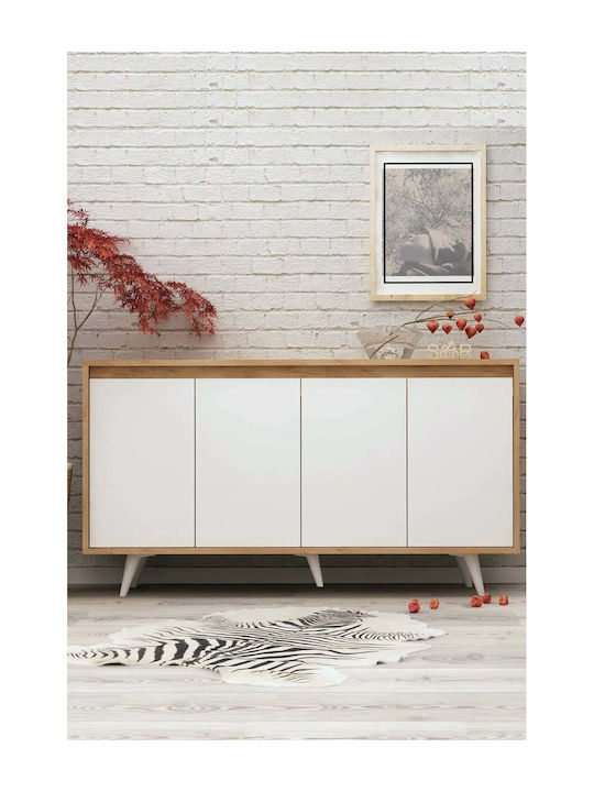 SteweHome Sideboard Holz 140x40x85,6cm Gold
