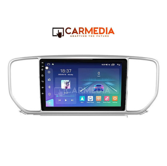 Carmedia Ηχοσύστημα Αυτοκινήτου για Kia Sportage 2018 (Bluetooth/USB/WiFi/GPS/Apple-Carplay/Android-Auto) με Οθόνη Αφής 9"