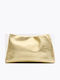Leather Women's Handbag Gold