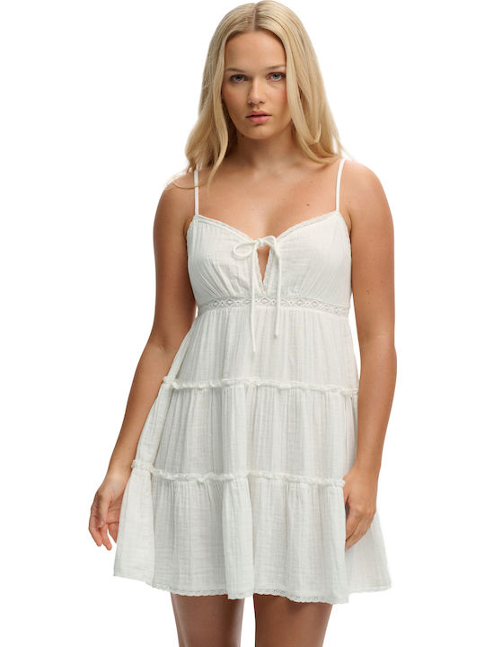Rochie Mini de Vară Cheesecloth Tiered