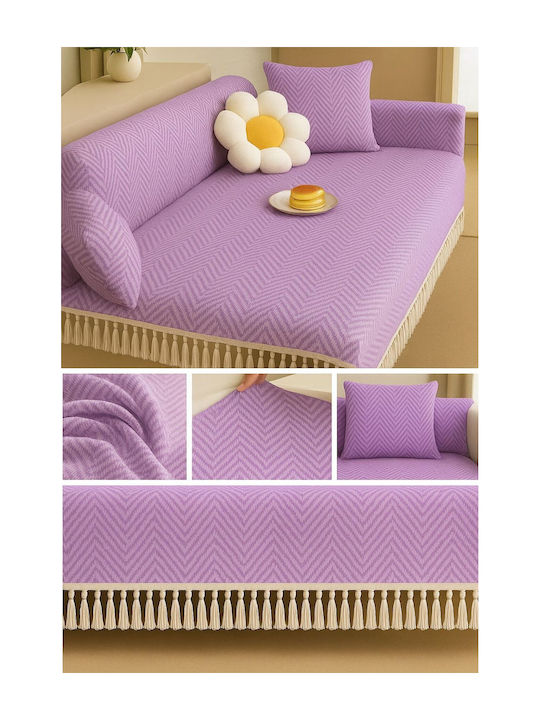 SteweHome Armchair Throw 180x215cm Lilac