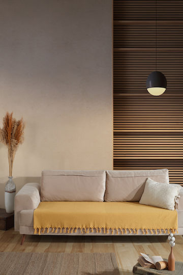 SteweHome Πολυθρόνας Π115xΜ201cm Κίτρινο SteweHome Πολυθρόνας Π115xΜ201cm Κίτρινο